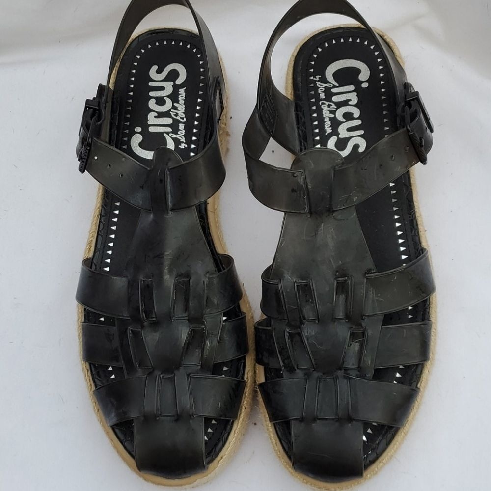 CIRCUS ESPADRILLE gel sandals by Sam Edelson size 7M